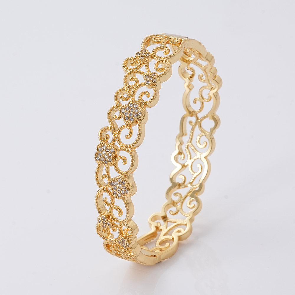 Hainon 18K Gold Plating Women Bangle