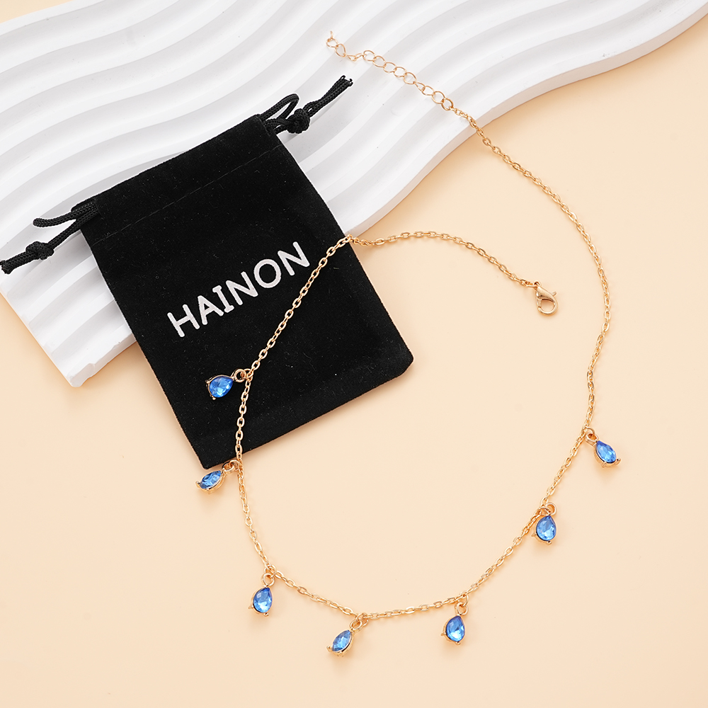 Hainon Women Summer Necklace with 7pc Charms