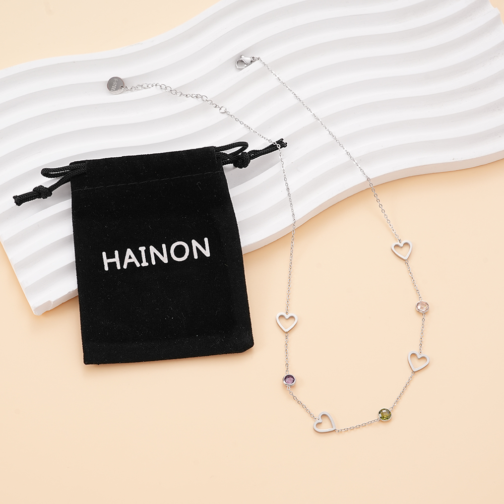 Hainon Heart Necklace for Lovers at Mothers Day or Christams Birthday