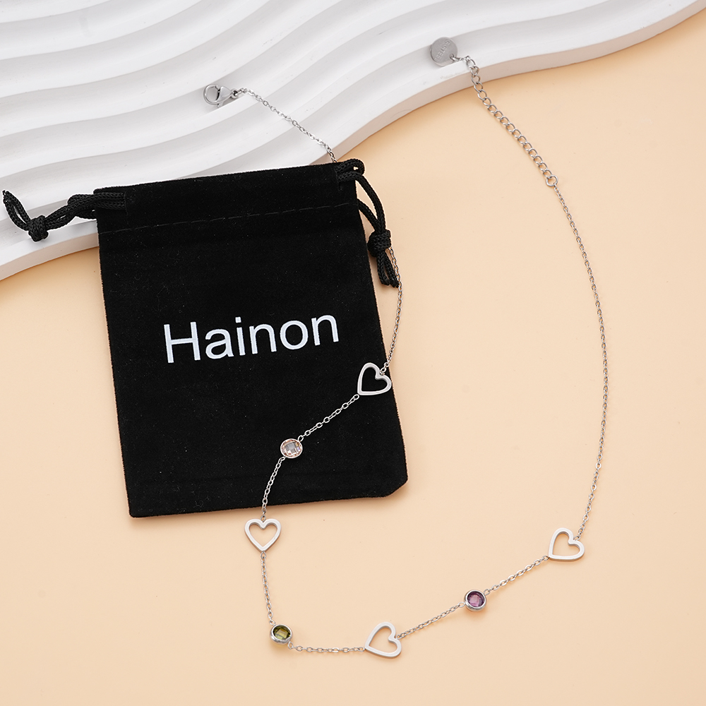 Hainon Heart Necklace for Lovers at Mothers Day or Christams Birthday