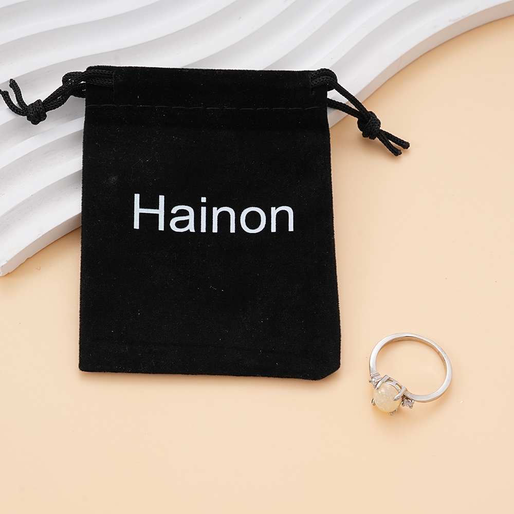 Hainon Imitation Jewellery With White Opal - Wedding Rings