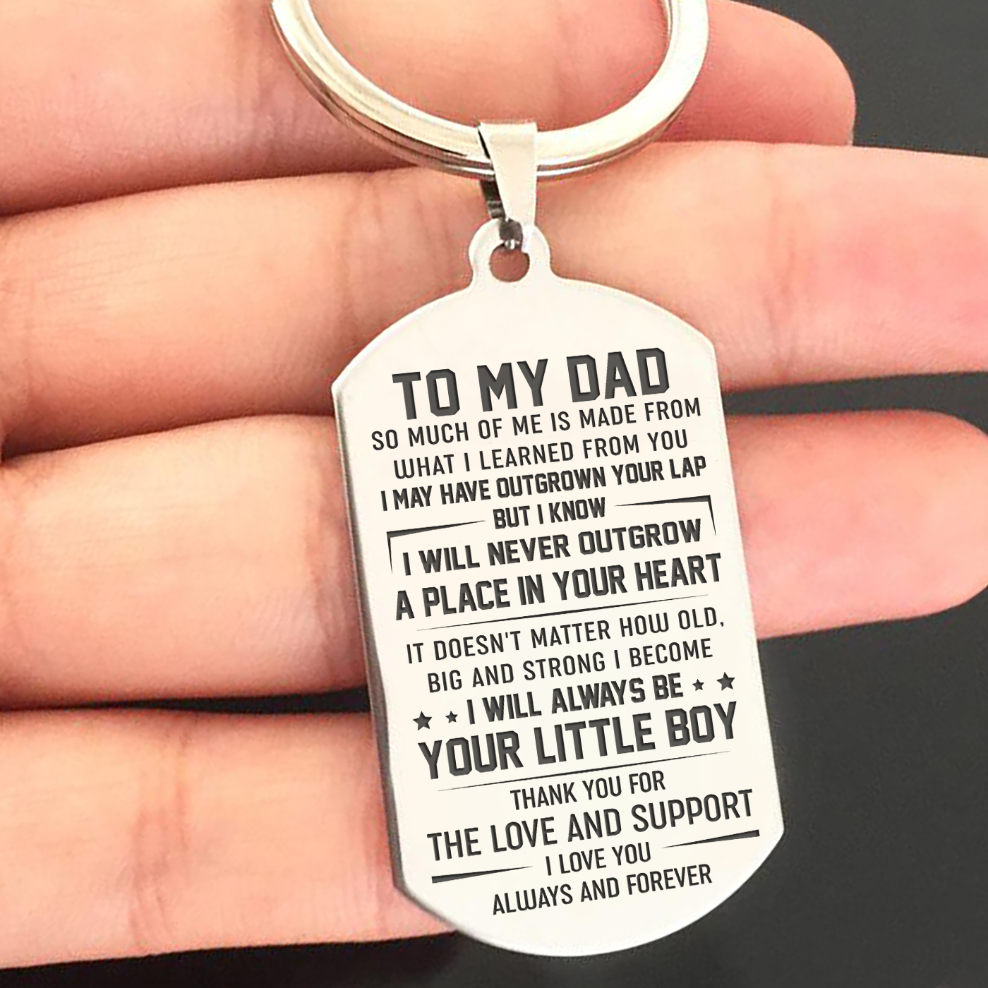 DAD SON - THANK YOU - KEY CHAIN 1