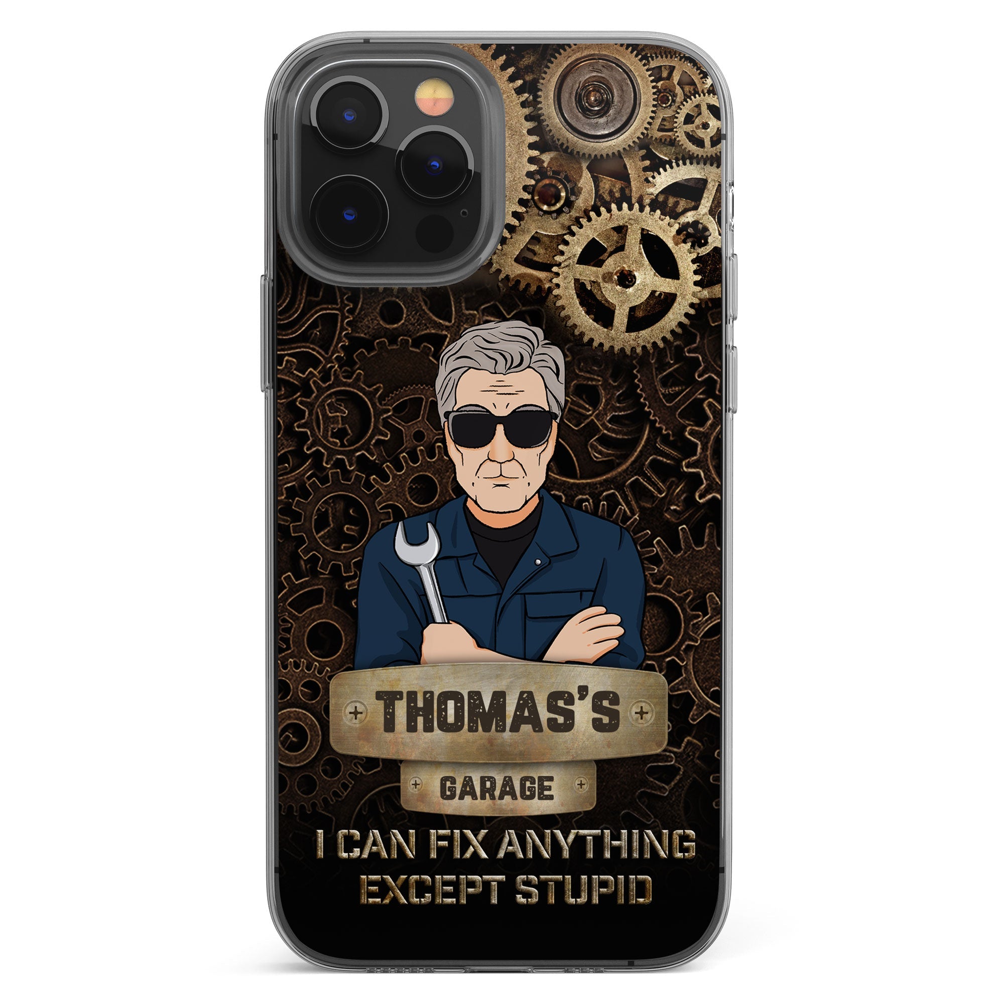 Dad's Garage - Personalized Clear Phone Case