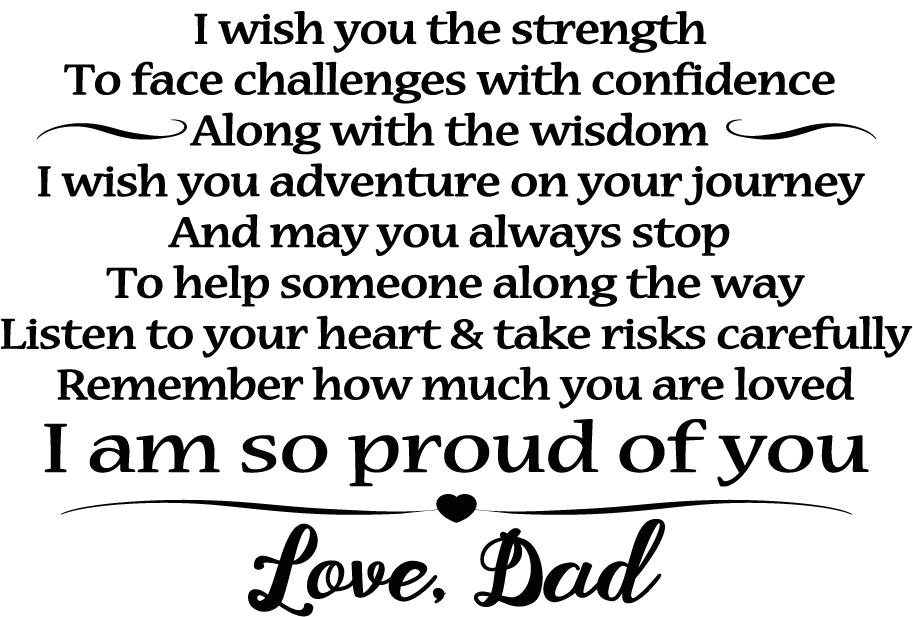 DAUGHTER DAD - PROUD OF YOU - VINTAGE JOURNAL-A Loves Gift