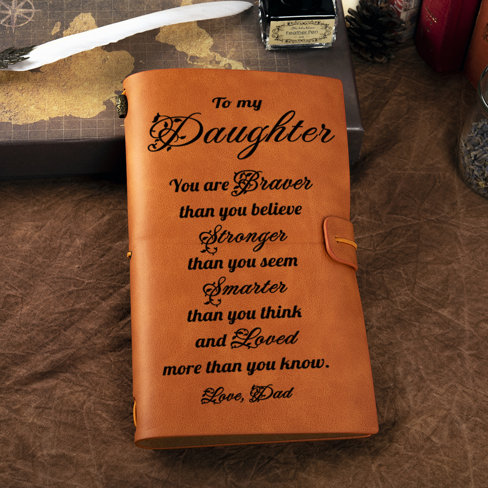 Leather Notebook Gifts For Daughter-A Loves Gift