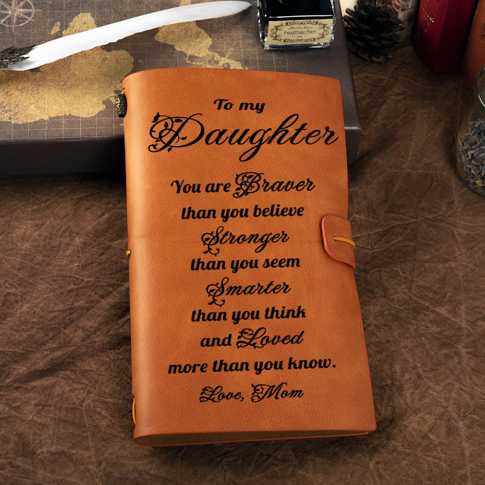 Leather Notebook Gifts For Daughter-A Loves Gift