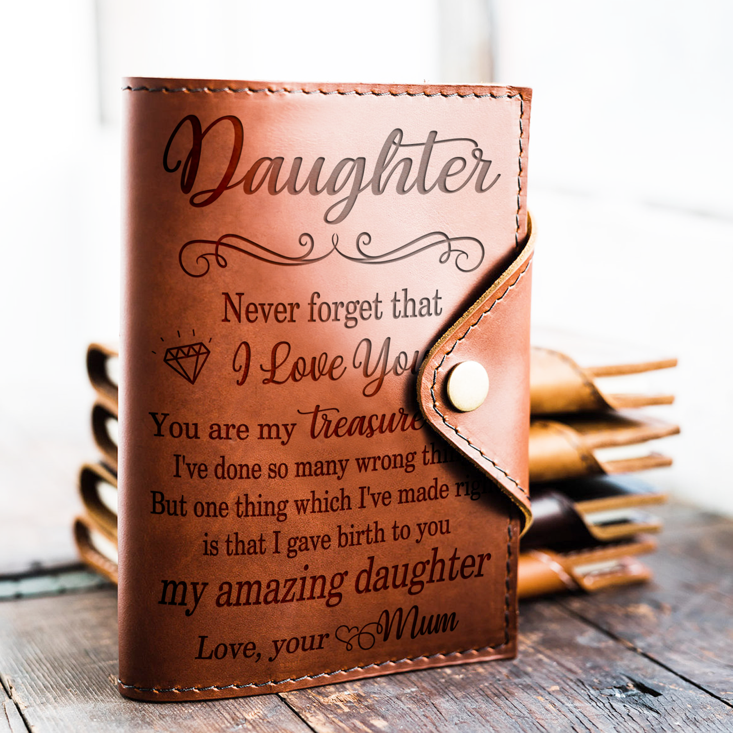 DAUGHTER MUM - MY TREASURE - JOURNAL COVER-A Loves Gift
