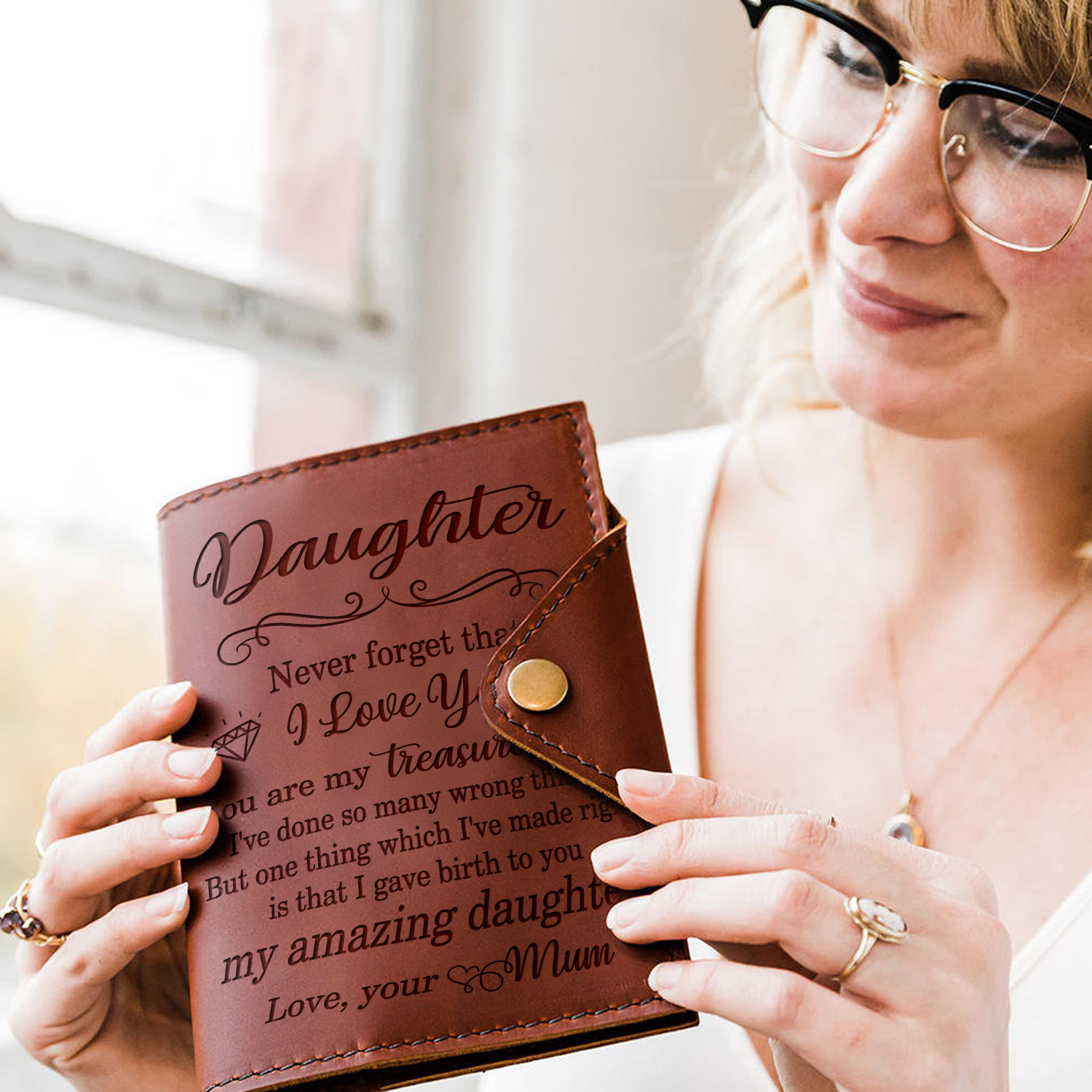 DAUGHTER MUM - MY TREASURE - JOURNAL COVER-A Loves Gift