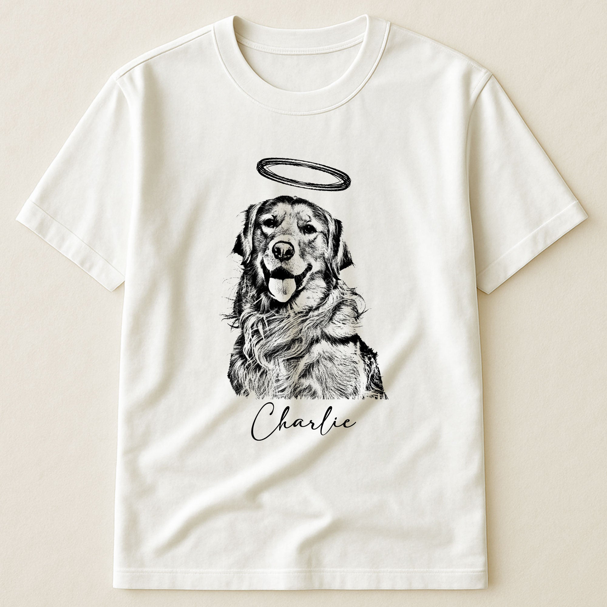 Dog Photo & Name Loss Of Dog - Personalized Photo Shirt