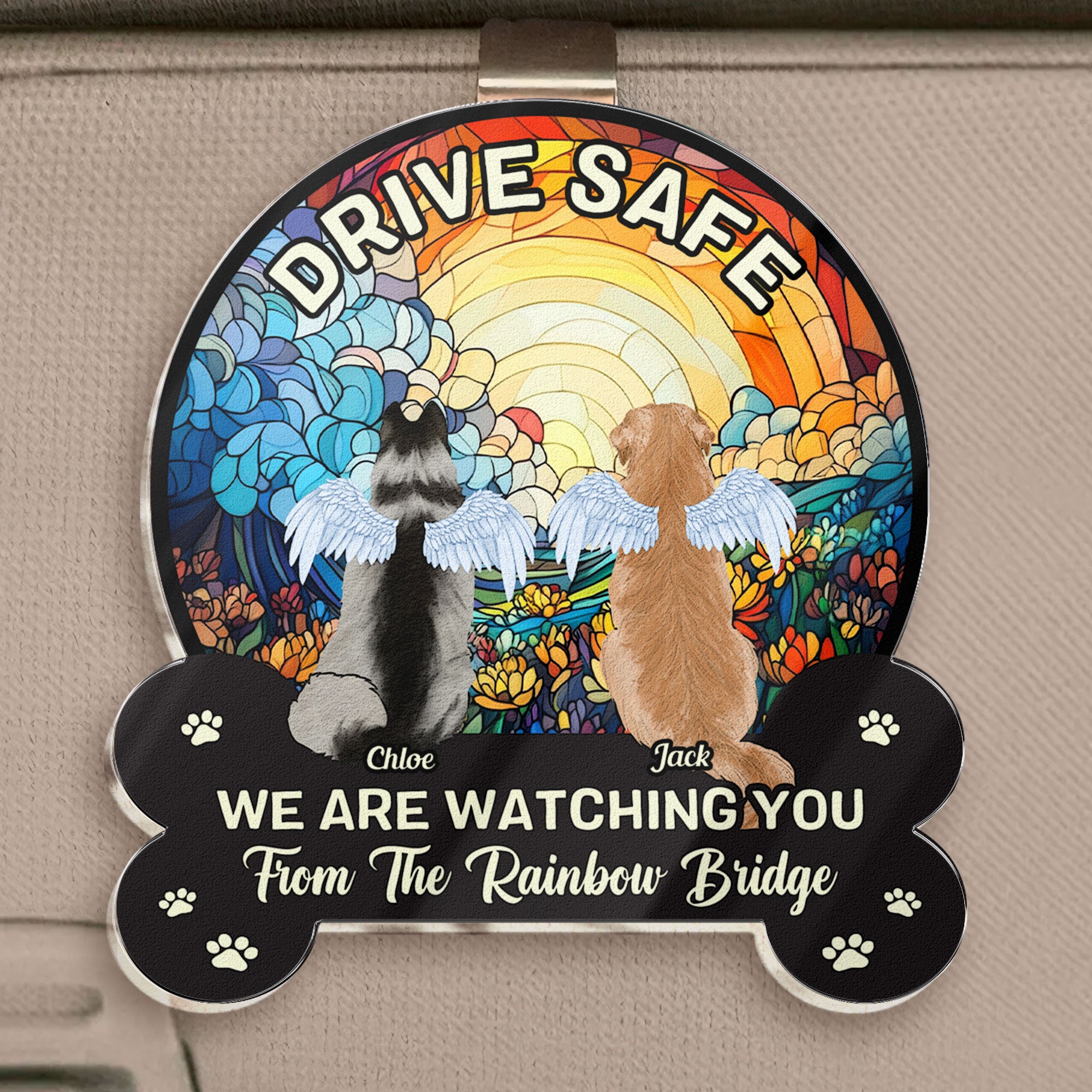 Drive Safe We Are Watching You - Personalized Acrylic Visor Clip