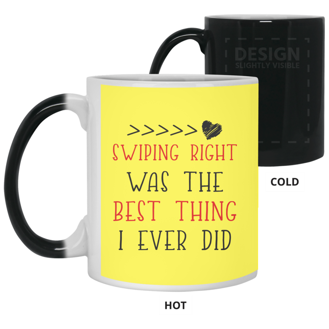 Swiping Right Was The Best Thing I Ever Did Mug Gift For Him For Her-A Loves Gift