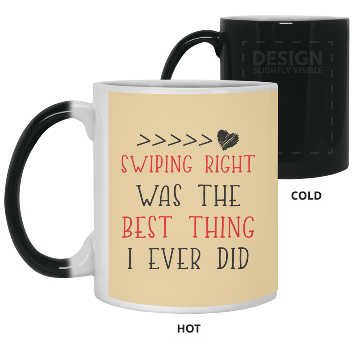 Swiping Right Was The Best Thing I Ever Did Mug Gift For Him For Her-A Loves Gift