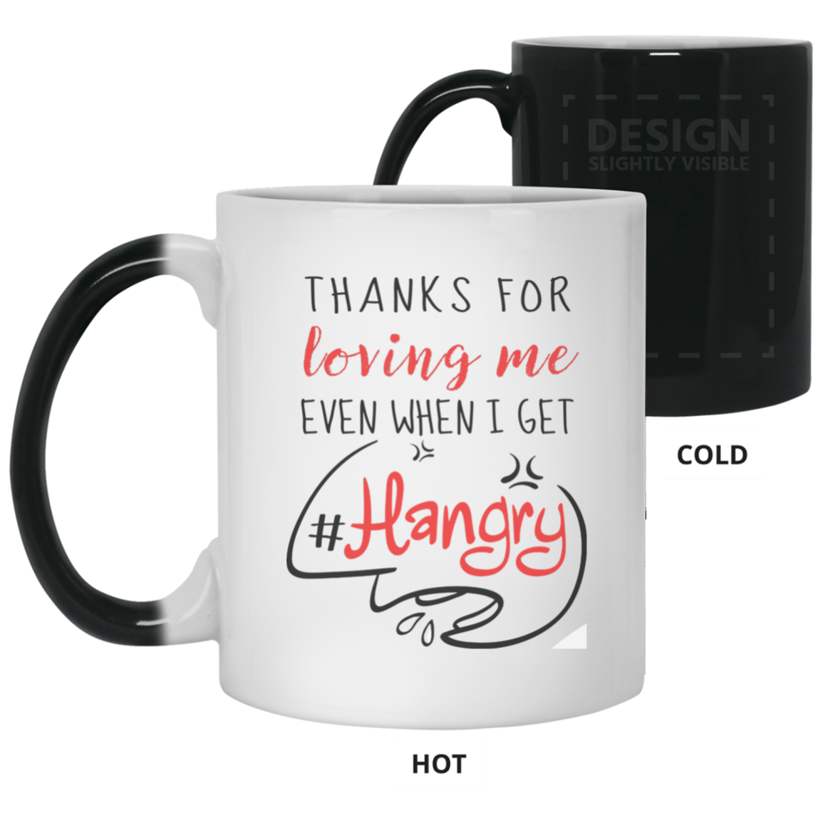 Thanks For Loving Me Even When I Get Hangry Mug Gif For Him For Her-A Loves Gift