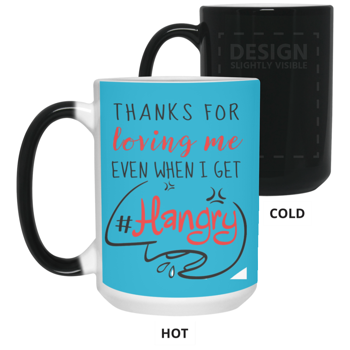 Thanks For Loving Me Even When I Get Hangry Mug Gif For Him For Her-A Loves Gift