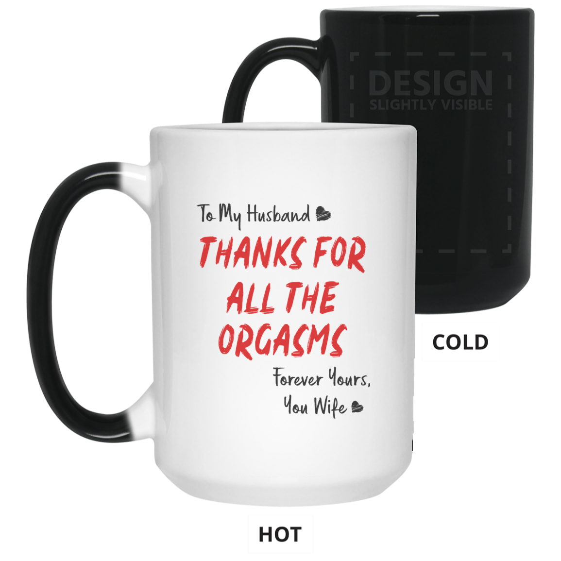 To My Husband Thanks For All The Orgasms Mug Gift For Him-A Loves Gift
