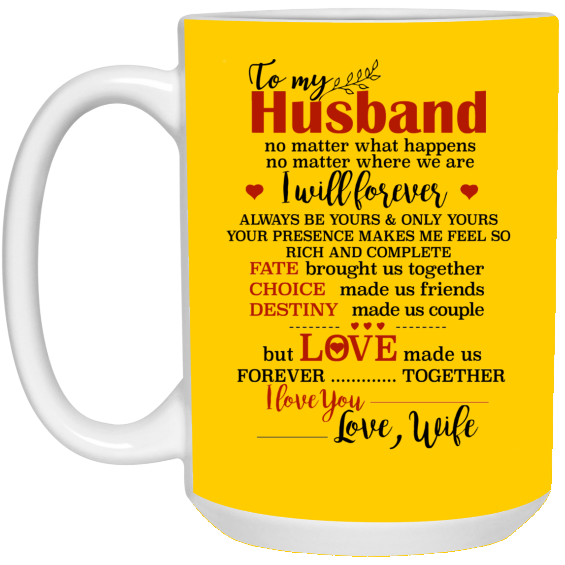 To My Husband I I Love You Mug Gift For Husband-A Loves Gift