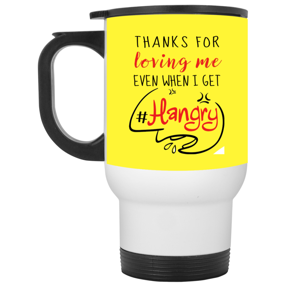 Thanks For Loving Me Even When I Get Hangry Mug Gif For Him For Her-A Loves Gift
