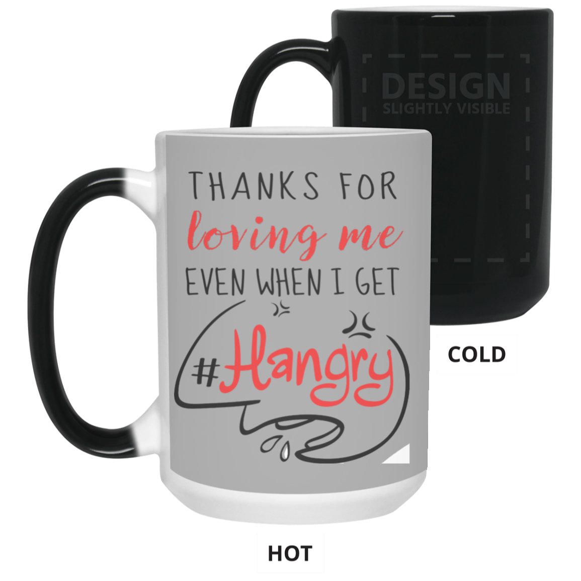 Thanks For Loving Me Even When I Get Hangry Mug Gif For Him For Her-A Loves Gift