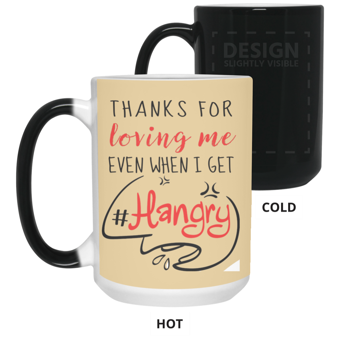 Thanks For Loving Me Even When I Get Hangry Mug Gif For Him For Her-A Loves Gift