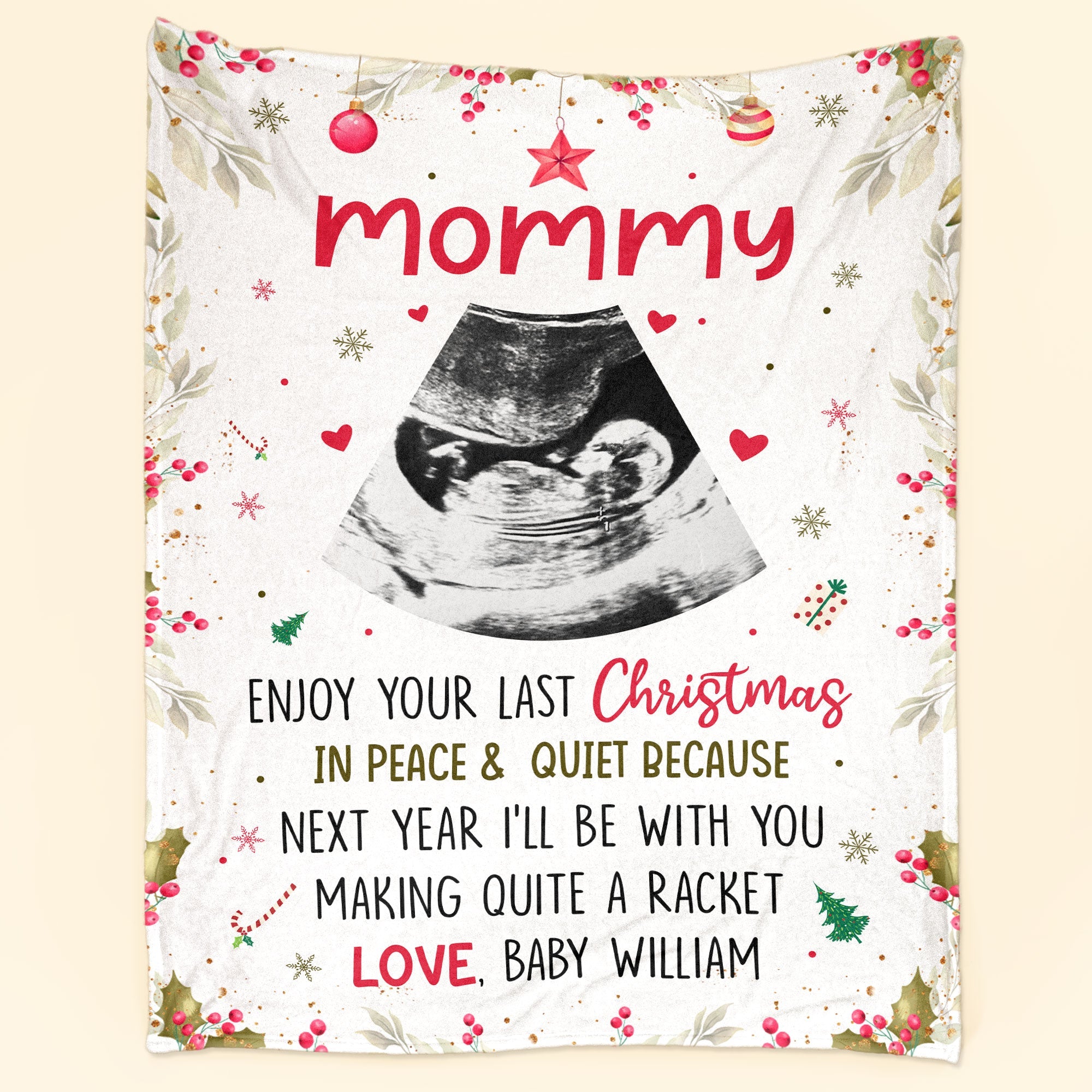 Enjoy Your Last Christmas - Personalized Photo Blanket