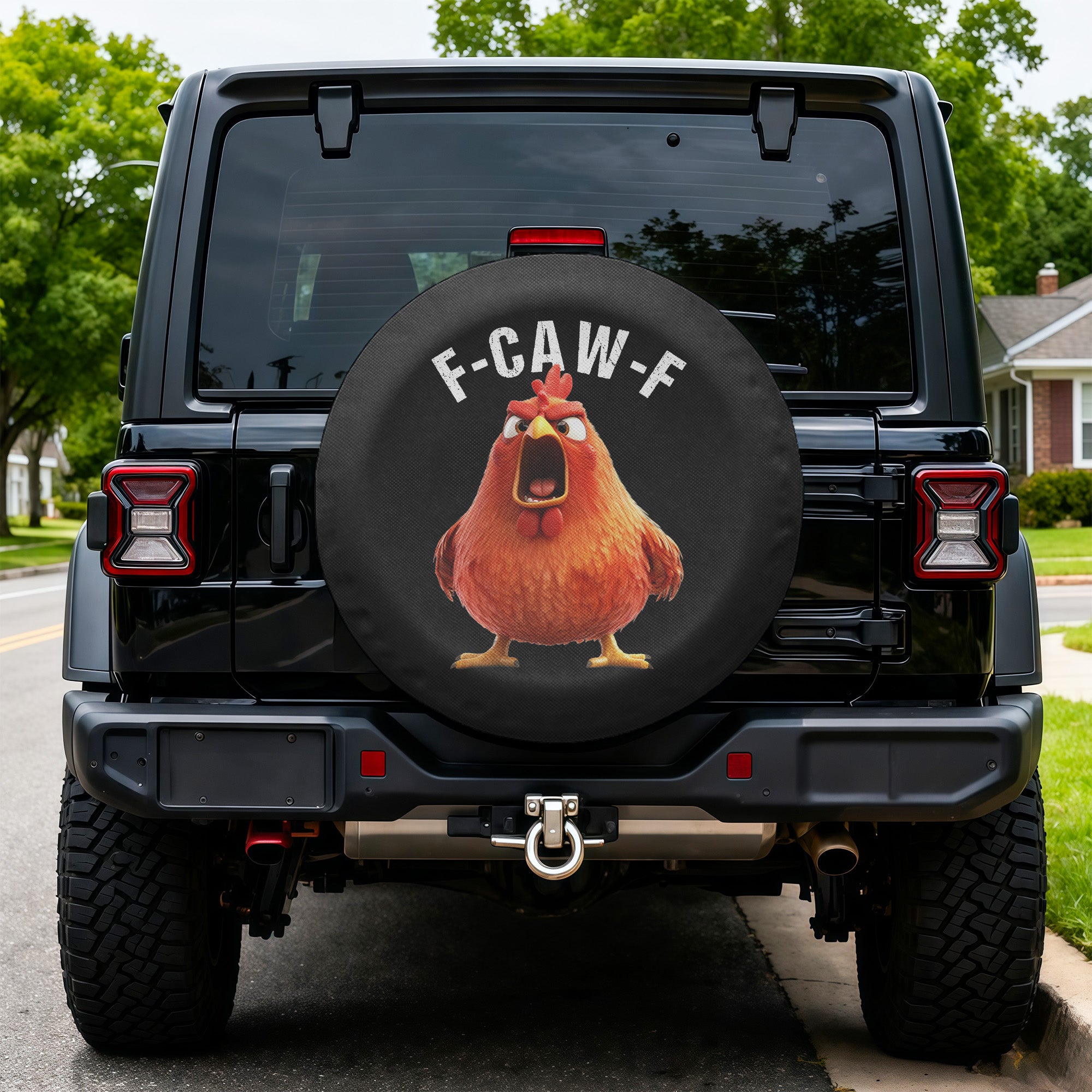 F-Caw-F Funny - For Family, Friend - Personalized Tire Cover