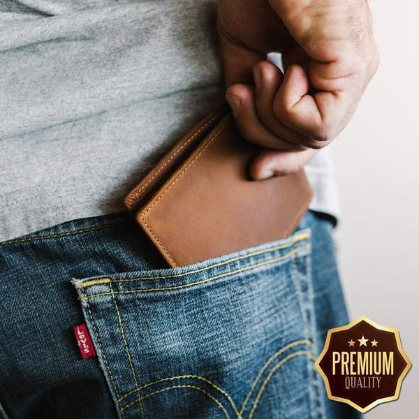 LEATHER WALLET - TO MY DAD-A Loves Gift