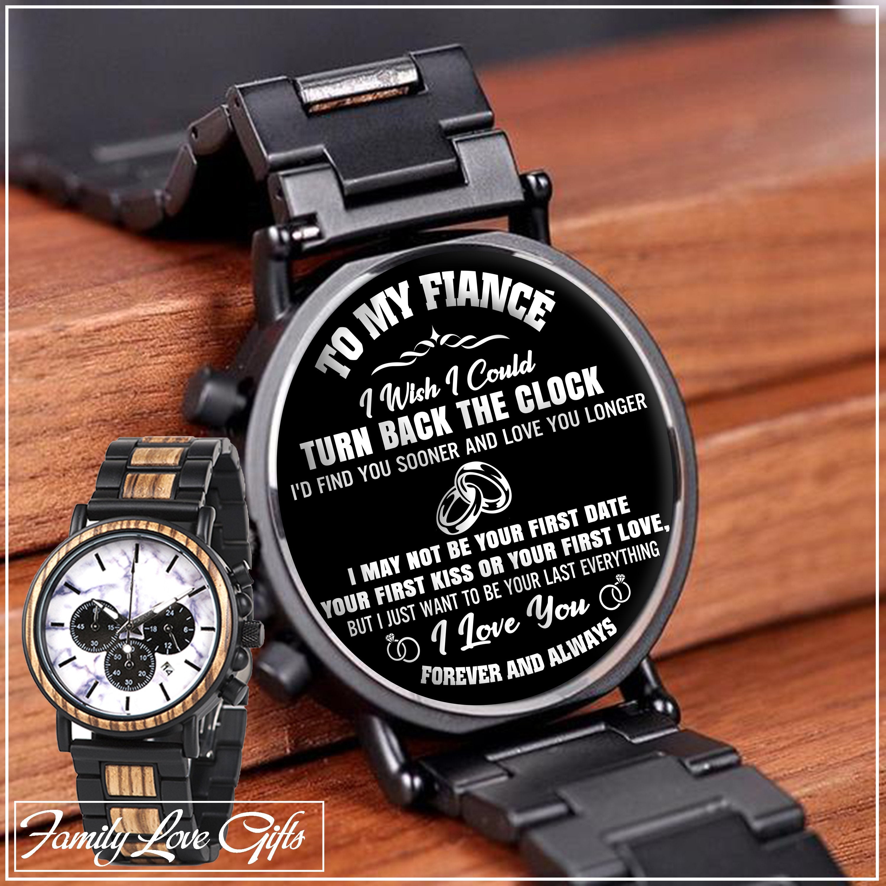 Great Gift For MAN- Engraved Wooden Wristwatches-A Loves Gift