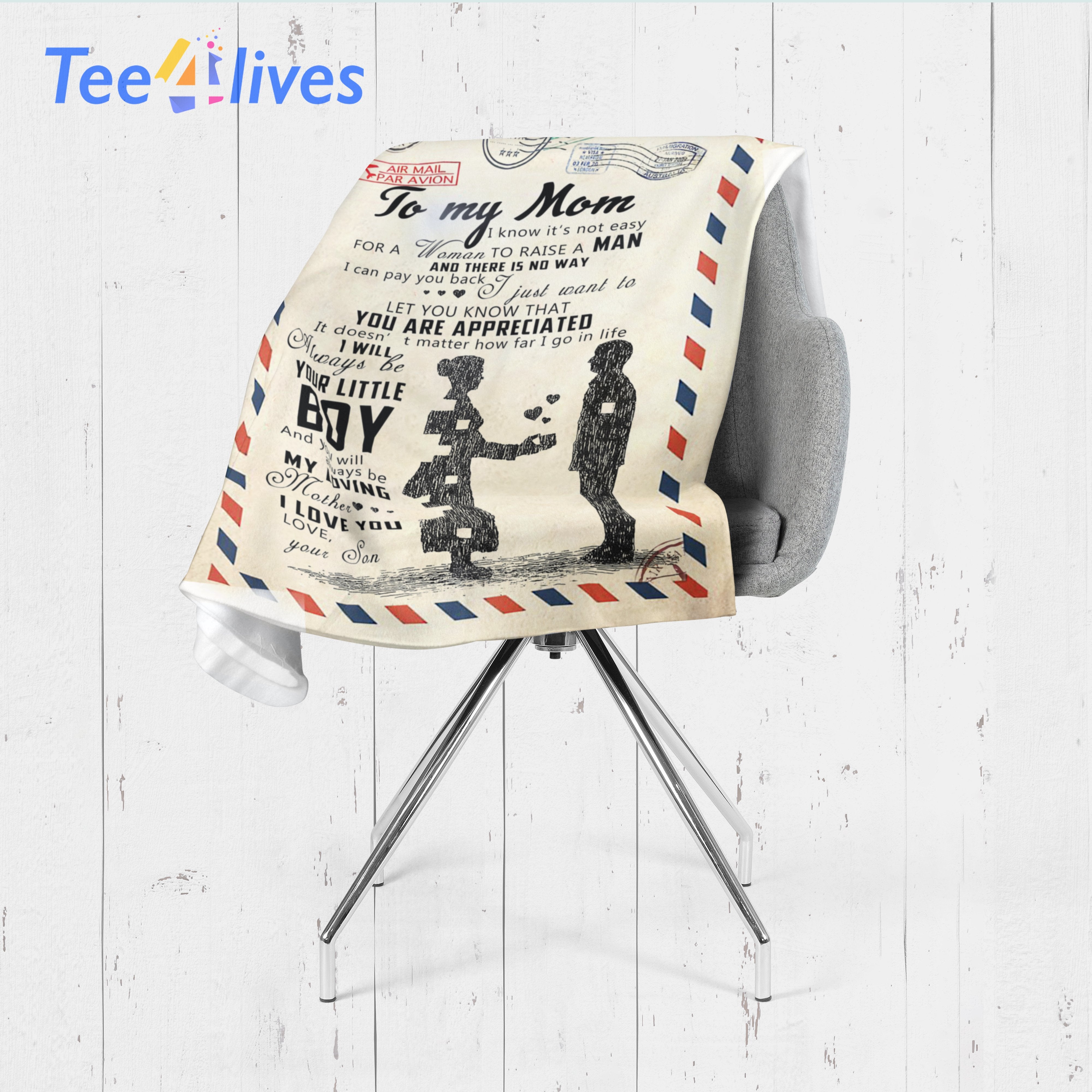 Custom Blanket Personalized Name Letter To My Mom Blanket - Gift for Mom-A Loves Gift