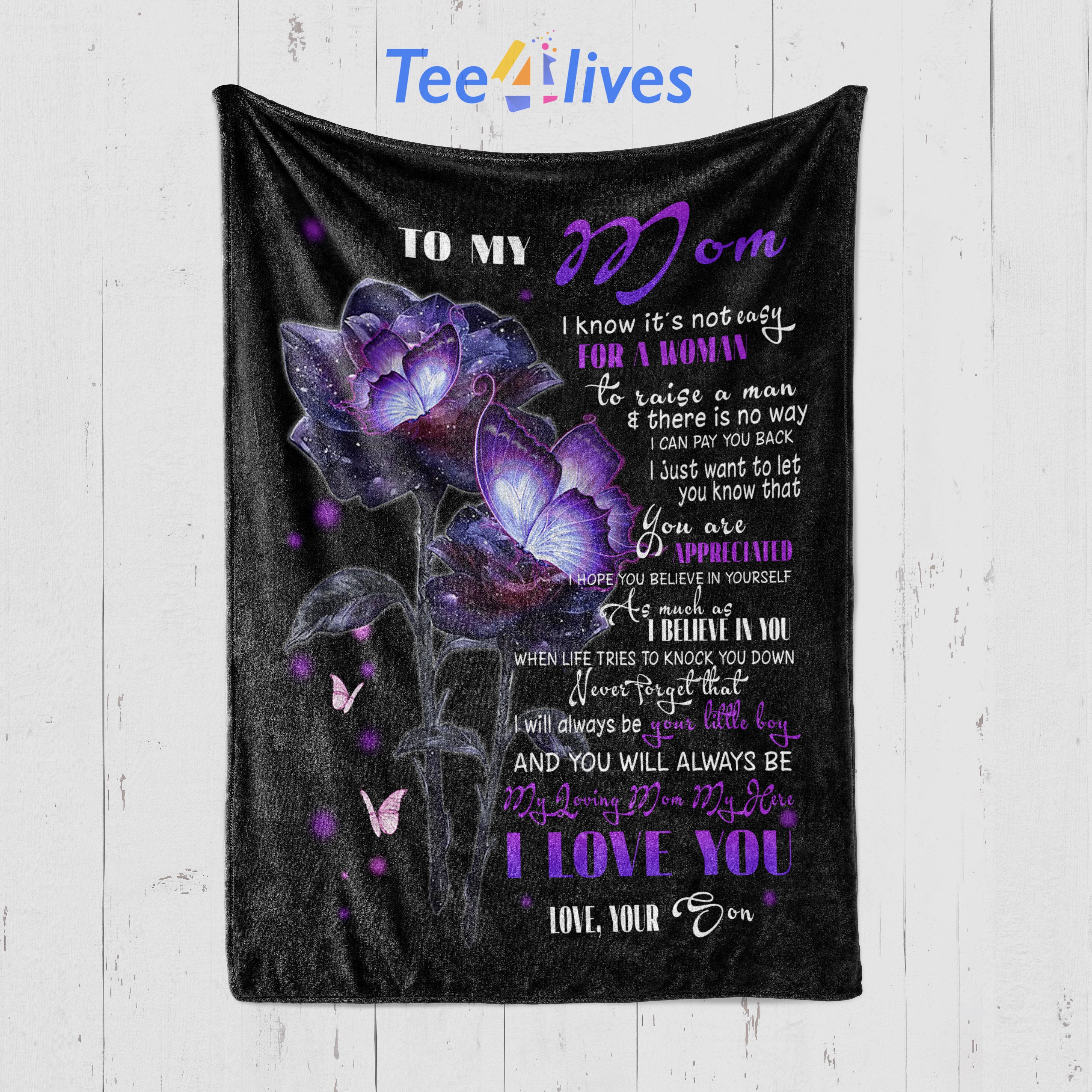 Custom Blanket Personalized Name To My Mom Blanket - Gift for Mom-A Loves Gift