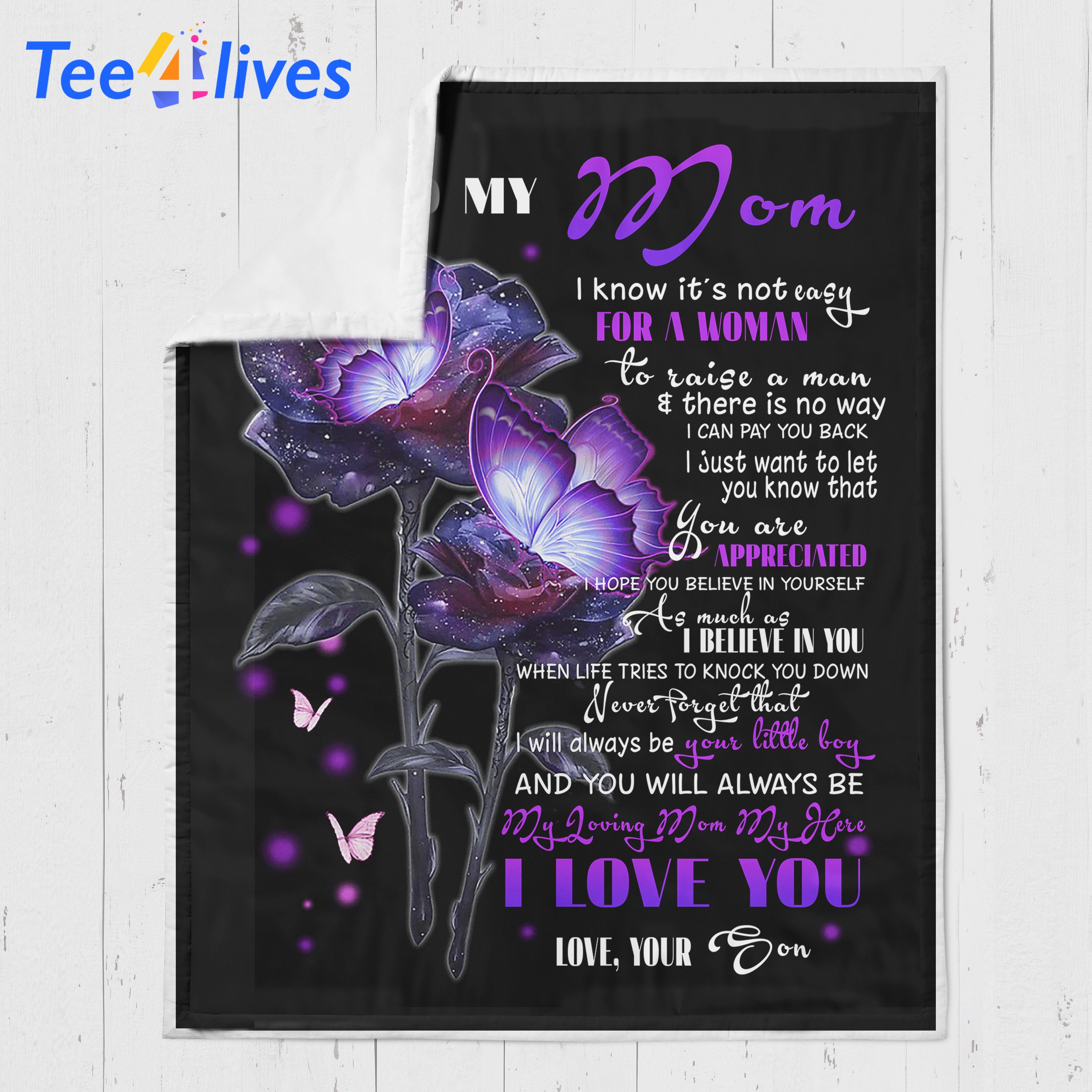 Custom Blanket Personalized Name To My Mom Blanket - Gift for Mom-A Loves Gift