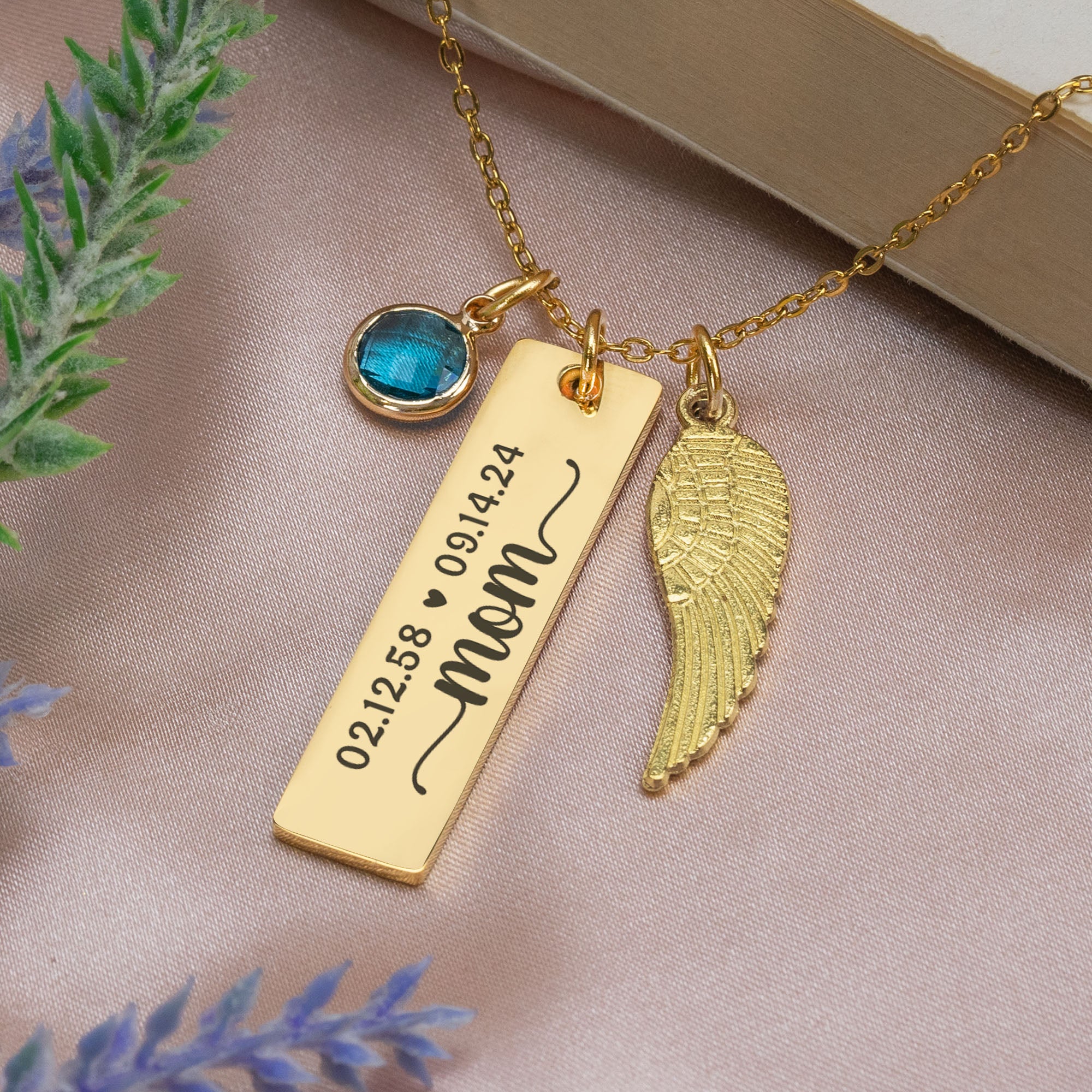 Family Memorial Necklaces Birthstone - Personalized Birthstone Memorial Necklace