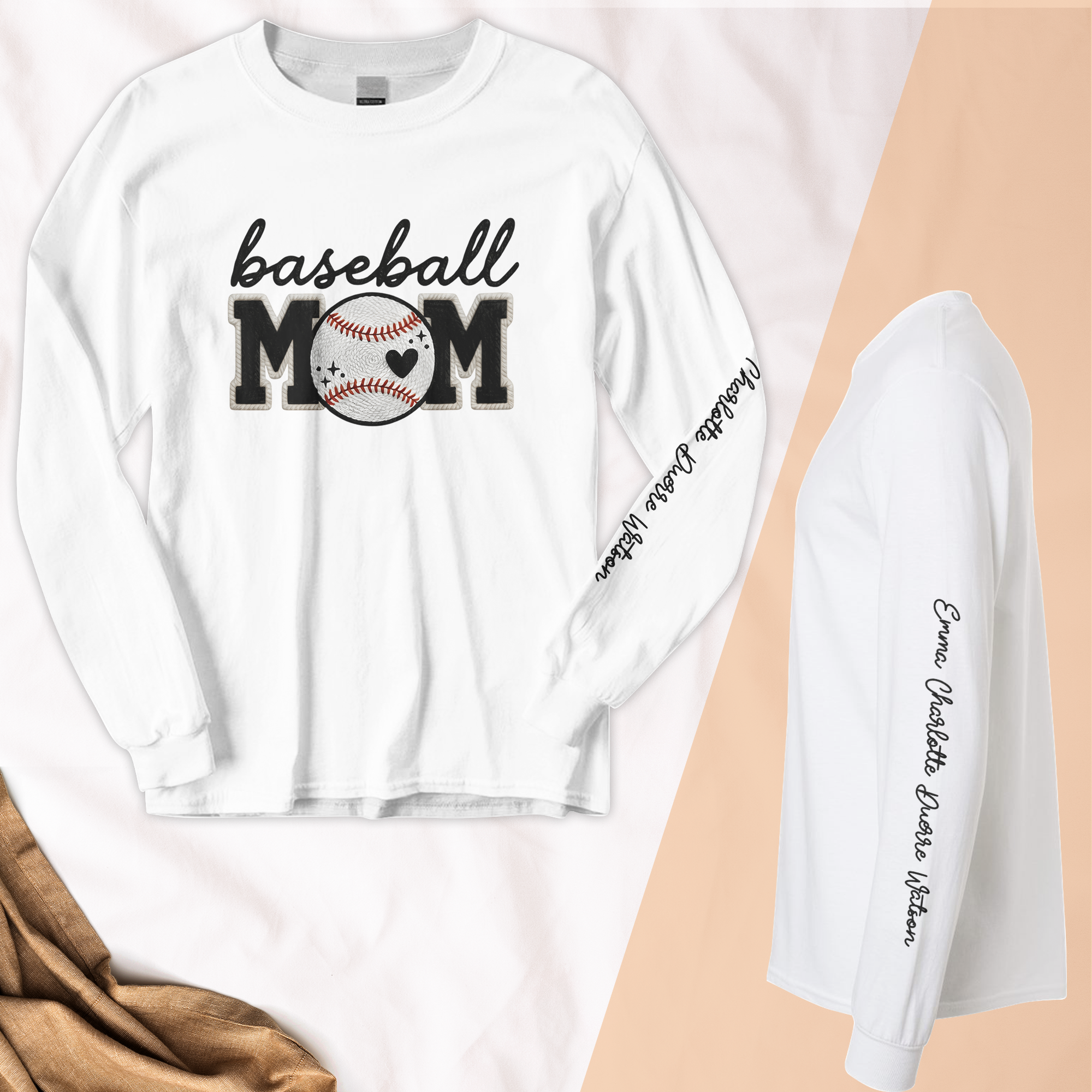 Faux Yarn Print Sport Mom - Custom Shirt