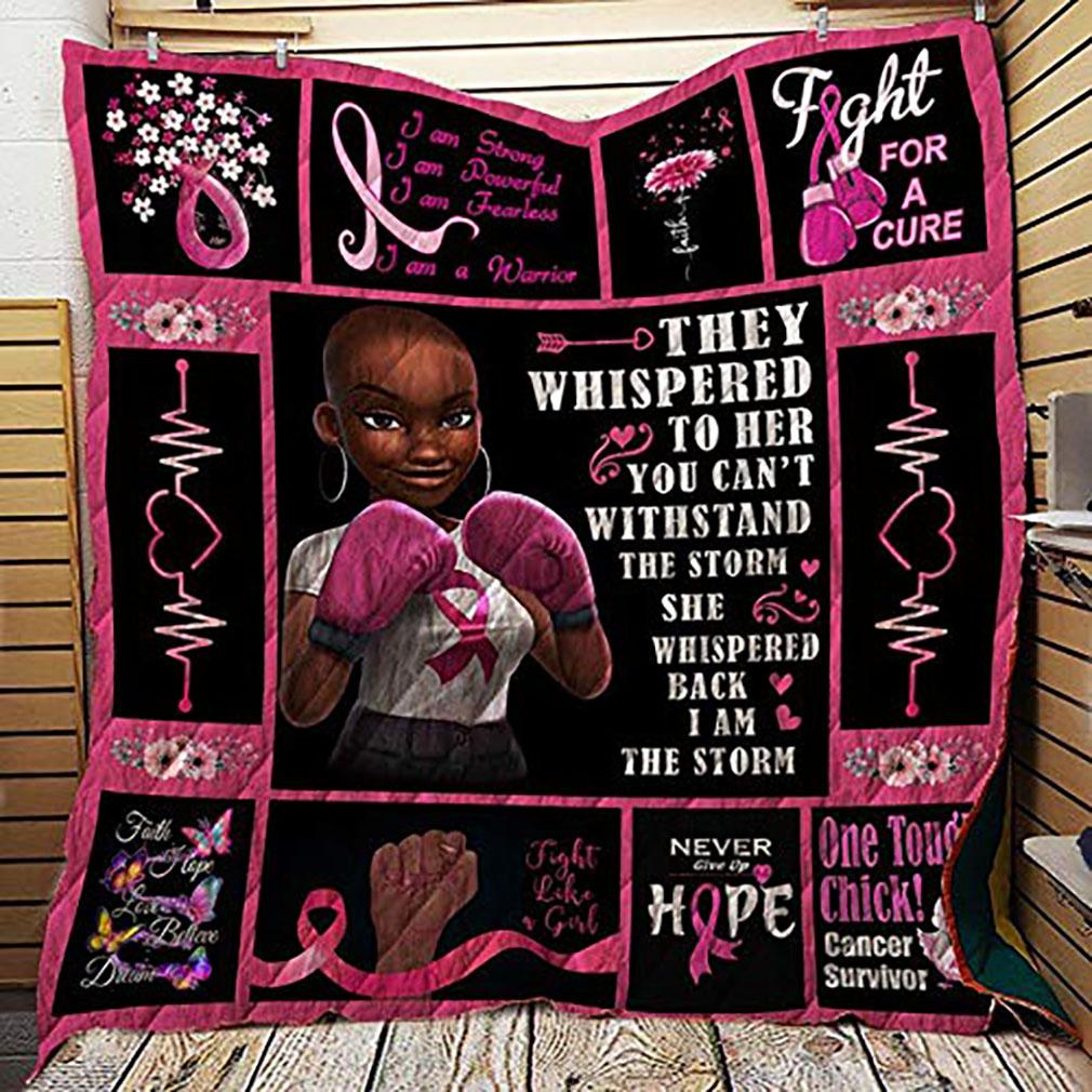Fight For A Cure Fight For Breast Cancer Blanket Gift For Breast Cancer Awareness Month-A Loves Gift