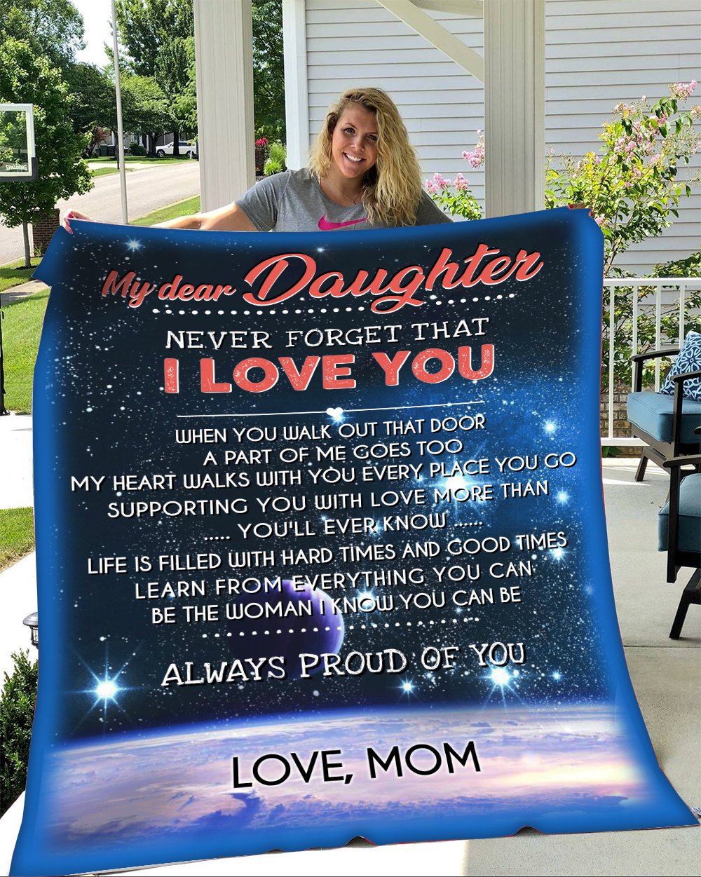 My Dear Daughter Always Proud Of You Blanket Gifts For Daughter-A Loves Gift
