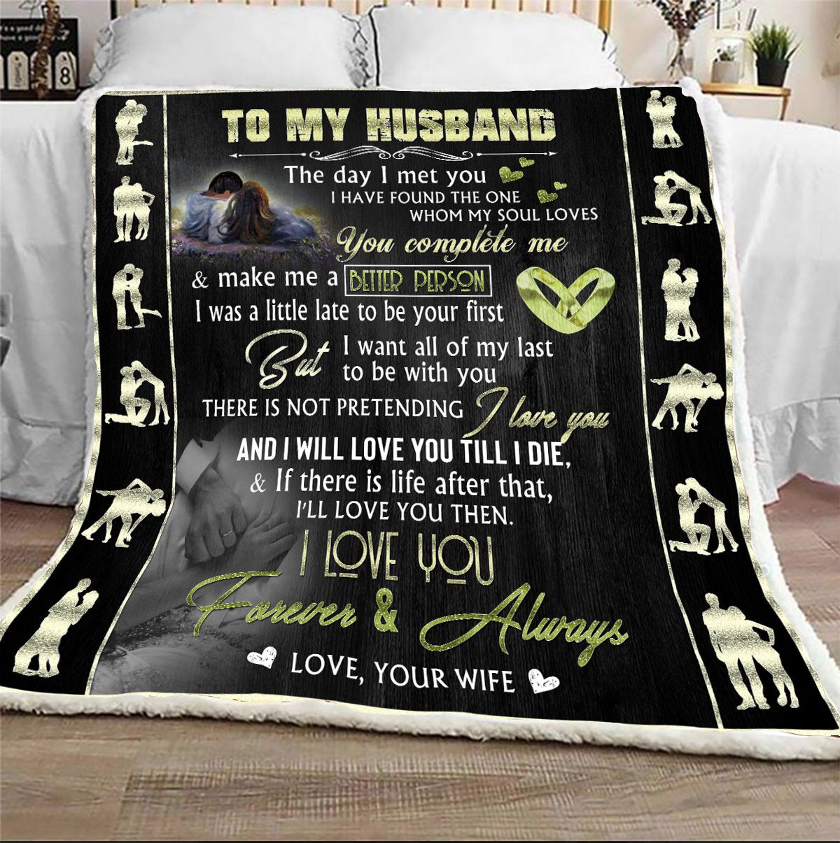 I Will Love You Till I Die Blanket Gift For Husband-A Loves Gift