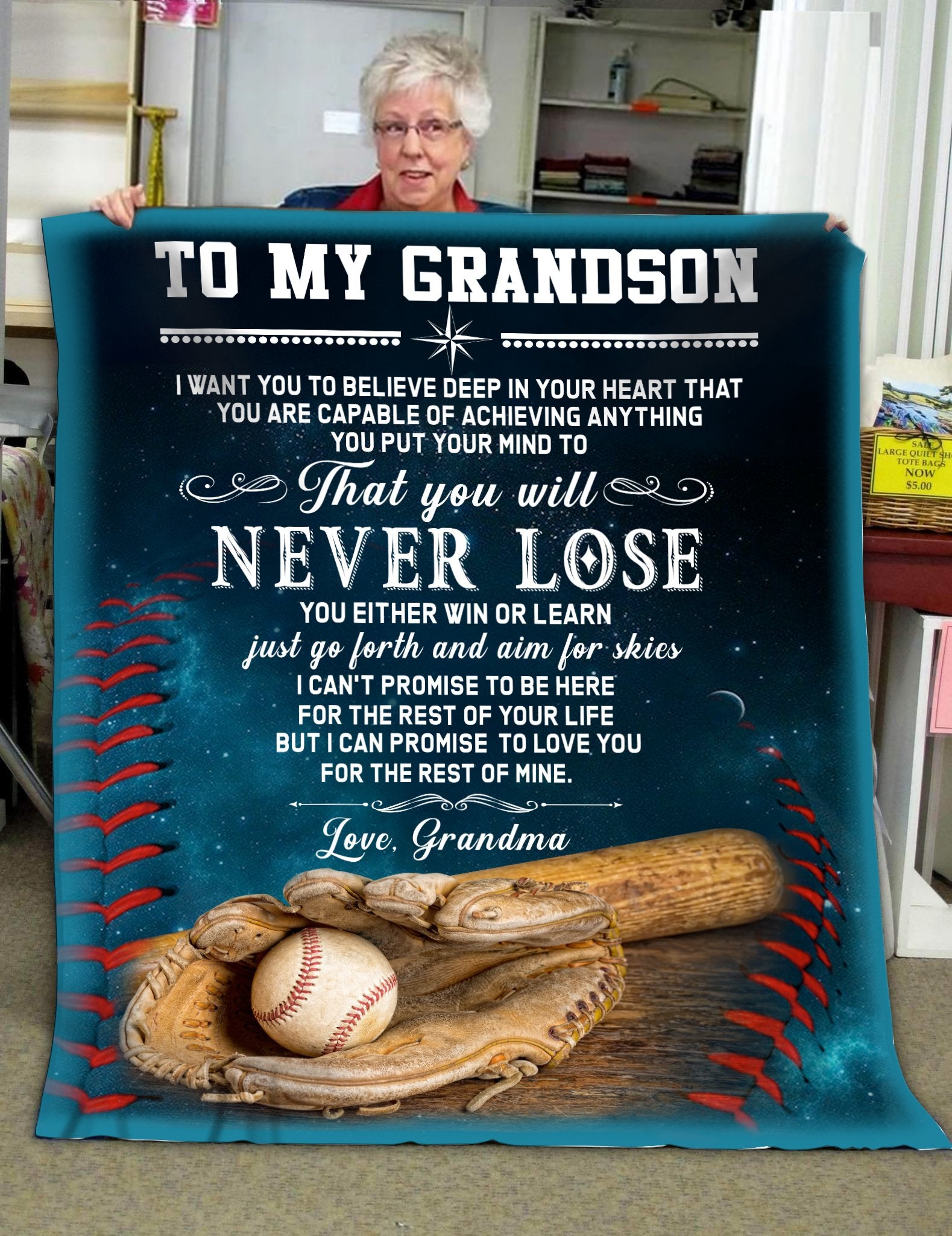 Famh - to my grandson you will never lose blanket gifts for grandson-A Loves Gift