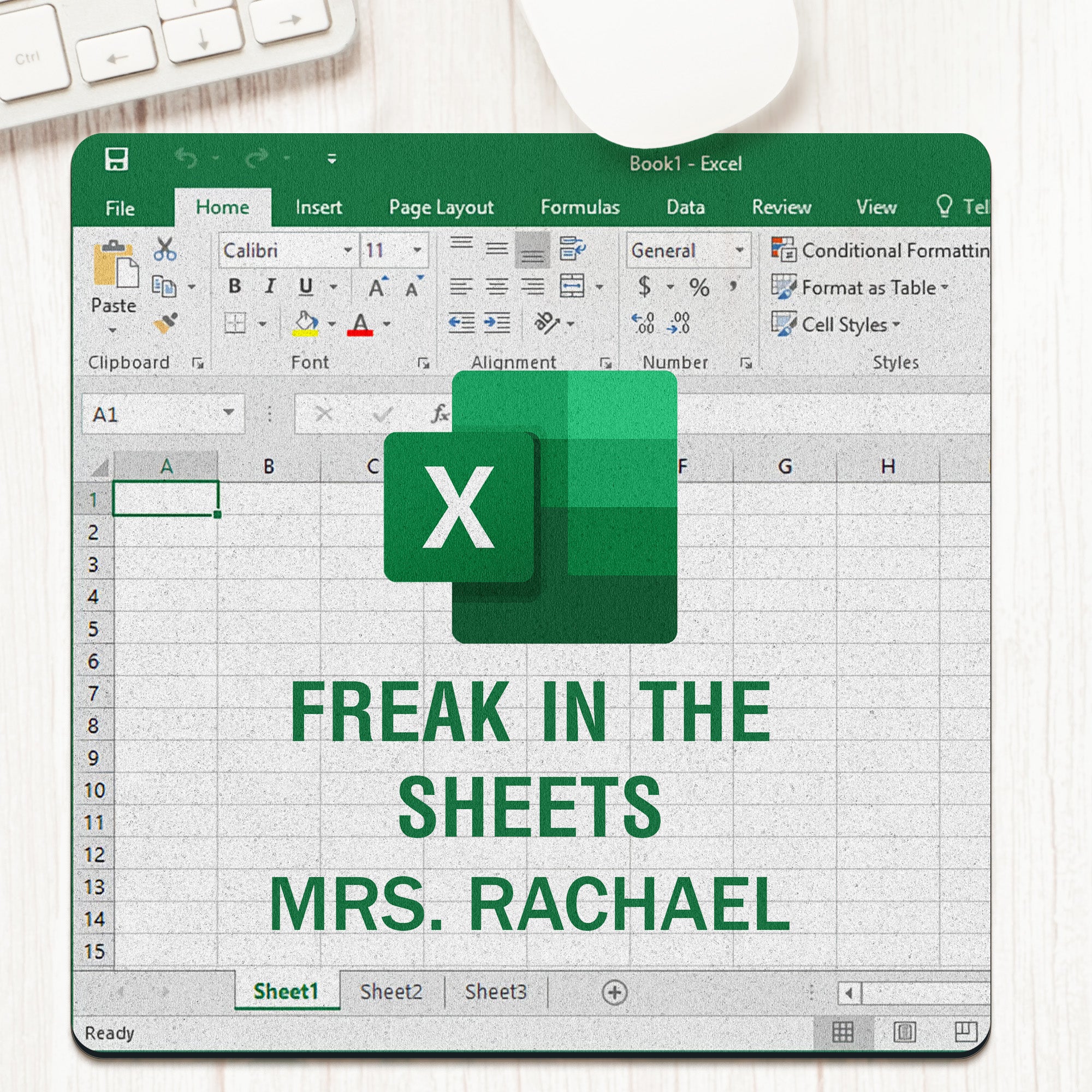 Freak In The Sheets - For Boss, Coworkers - Custom Shape Mouse Pad