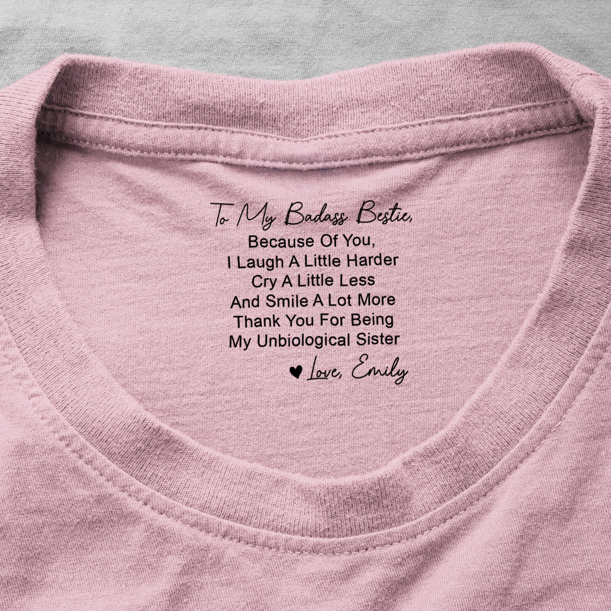Funny Hidden Message For Besties, Friendship Thank You Gifts - Personalized Shirt