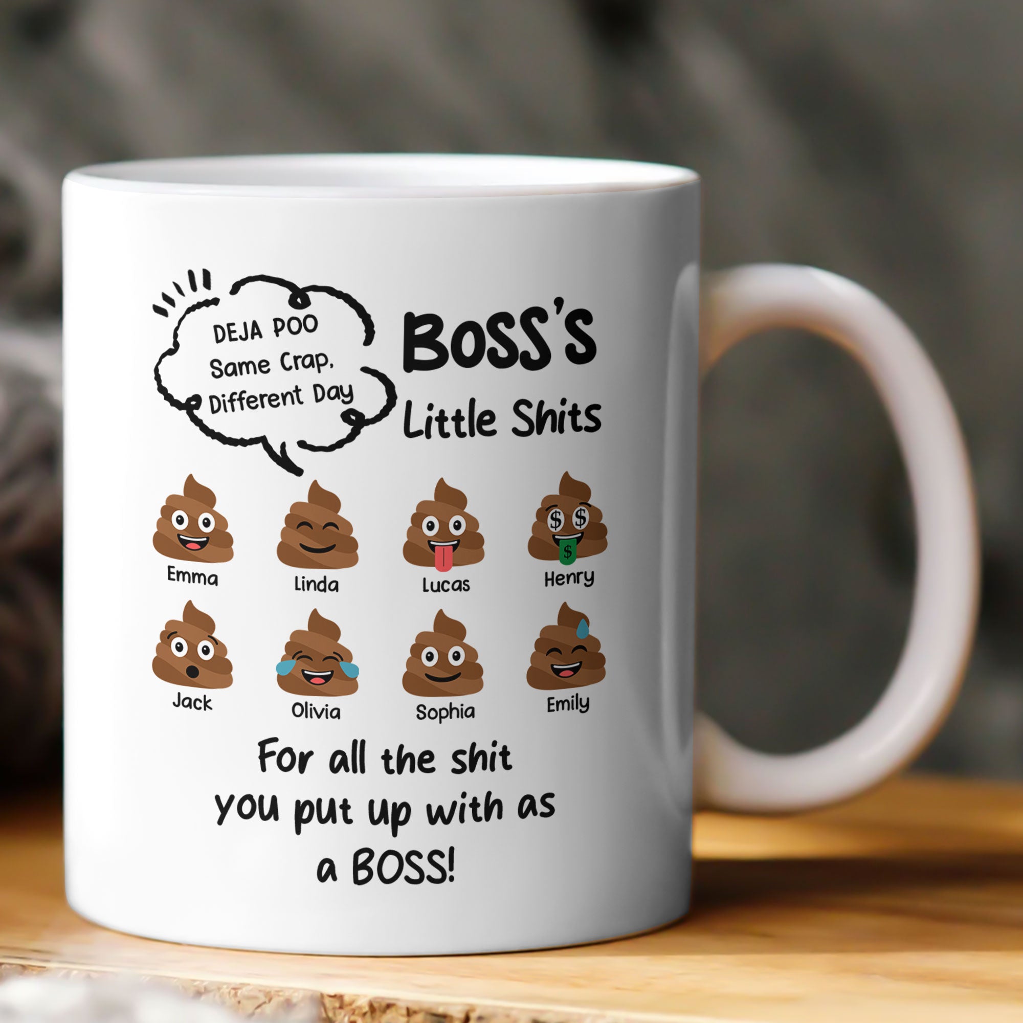 Funny Mug - Boss's Little Sh!t - Funny Bulk Gifts, Exchange Gift For Boss - Personalized Mug