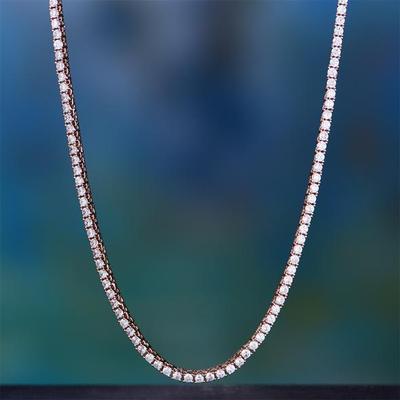 3mm Tennis Necklace with Swarovski Crystals in Rosegoldtone, Necklace, Riakoob Jewelry, Riakoob Jewelry  jewelryjewelry deals, swarovski crystal jewelry, groupon jewelry,, jewelry for mom,