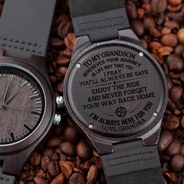 GRANDSON GRANDMA - ENJOY THE RIDE 2 - WOOD WATCH