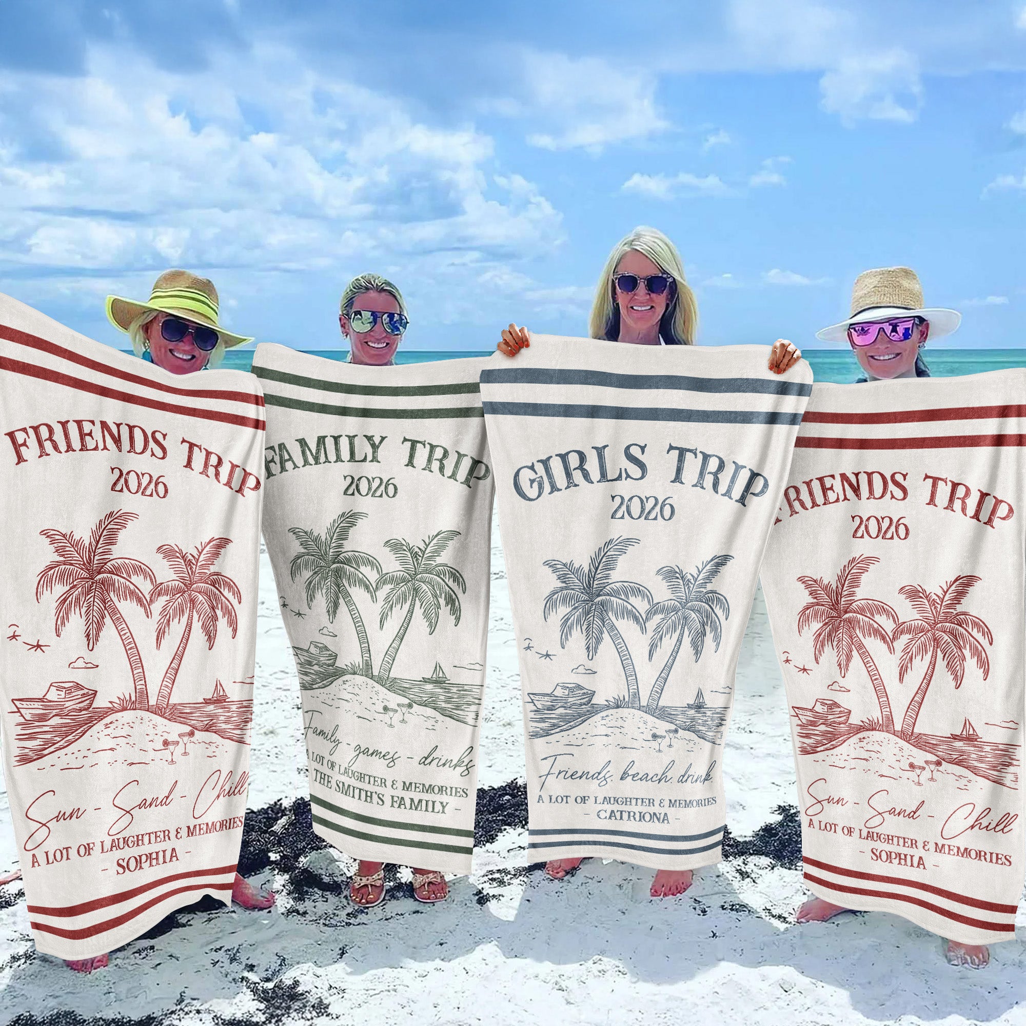 Girls Trip 2026 - Personalized Quick-Dry Beach Towel