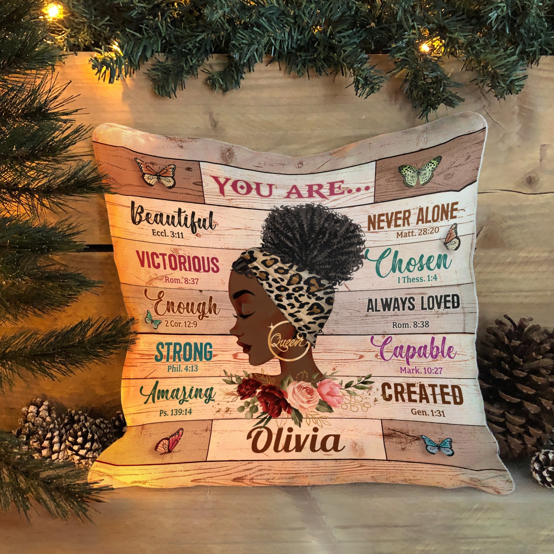 God Says You Are - Personalized Pillow (Insert Included)