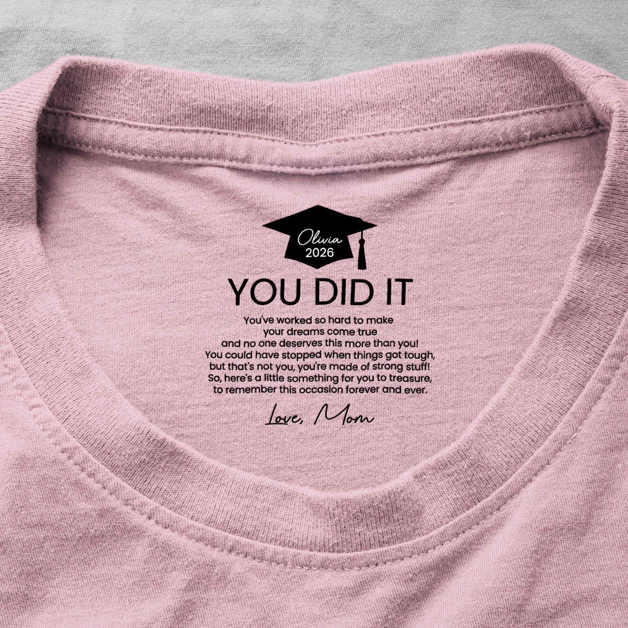 Graduation Gifts Hidden Message For Graduated Son, Daughter - Personalized Shirt