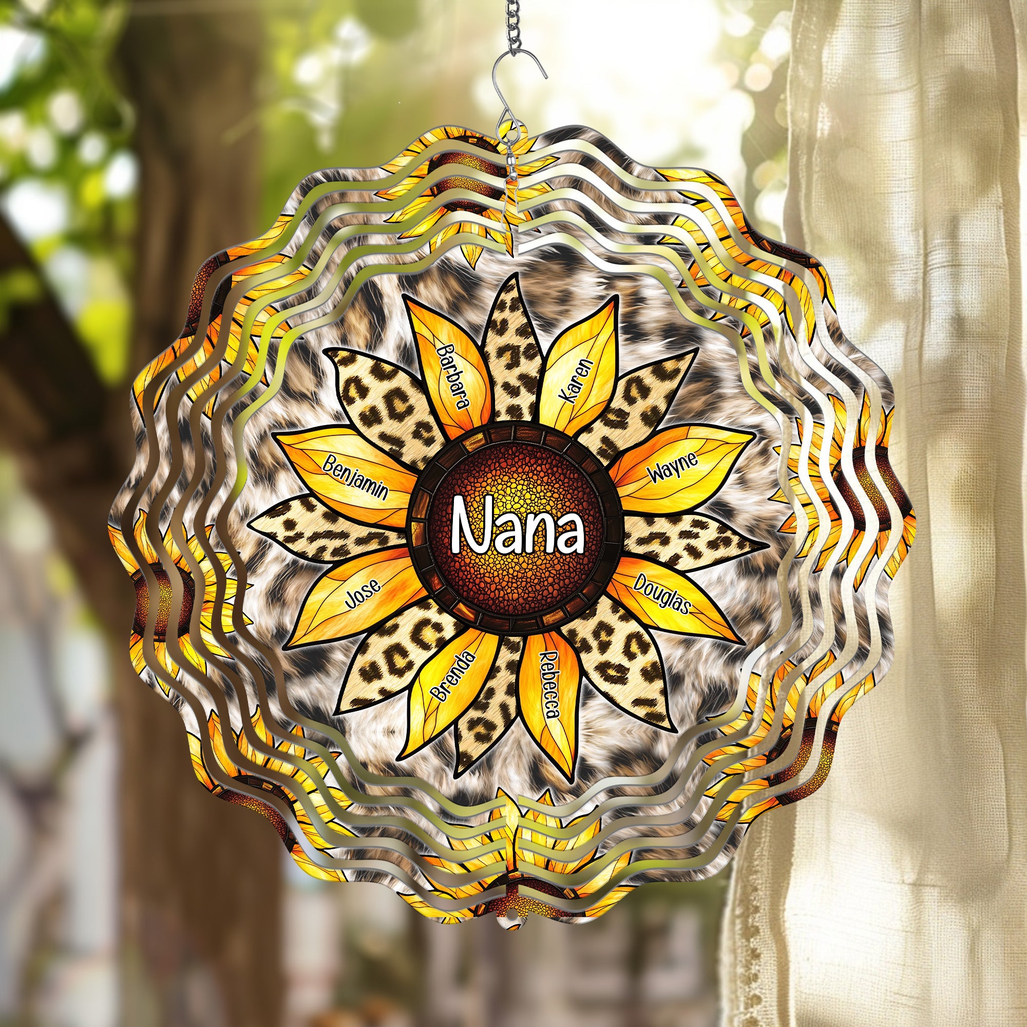 Grandma Sunflower - Personalized Wind Spinner