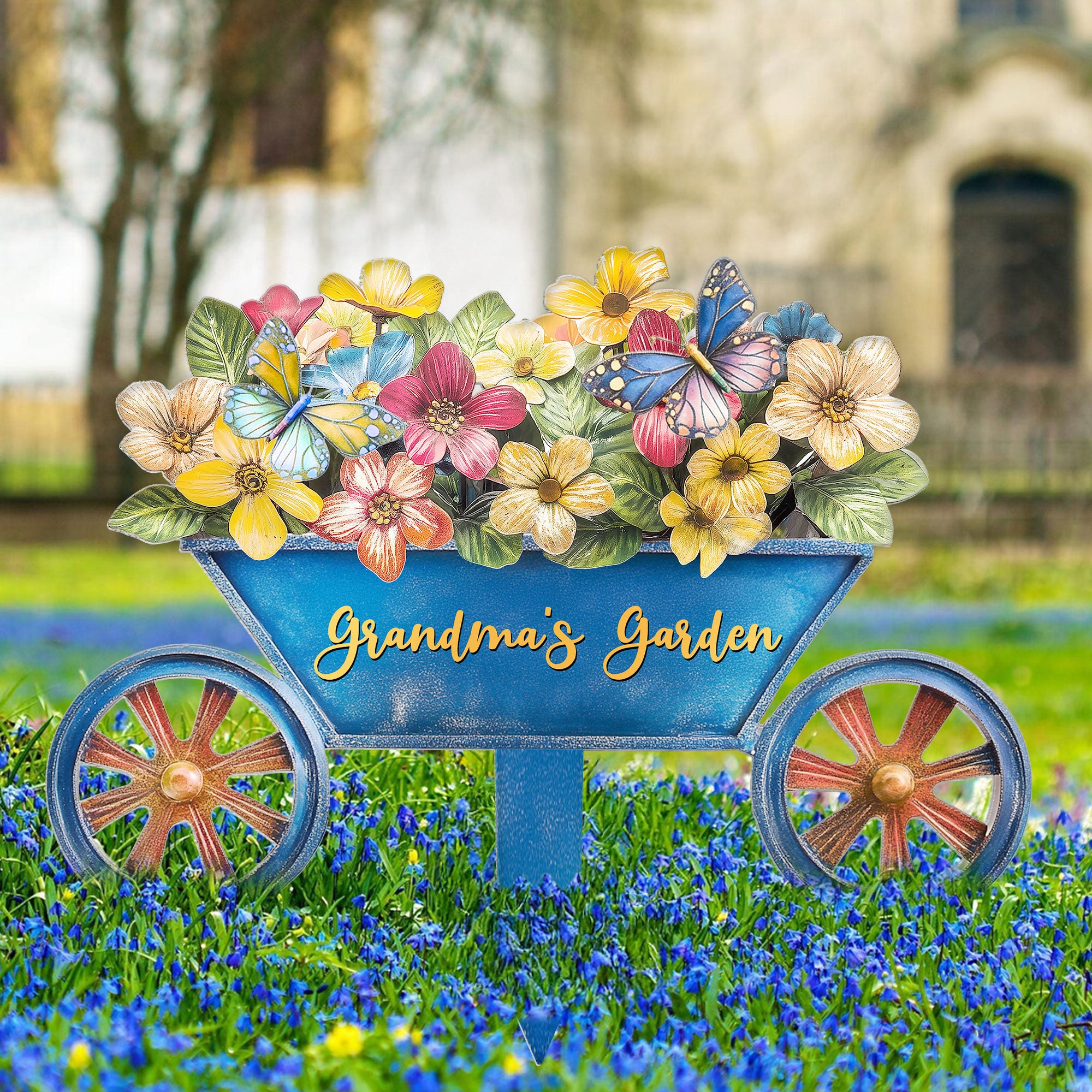 Grandma's Garden - Personalized Metal Garden Stake