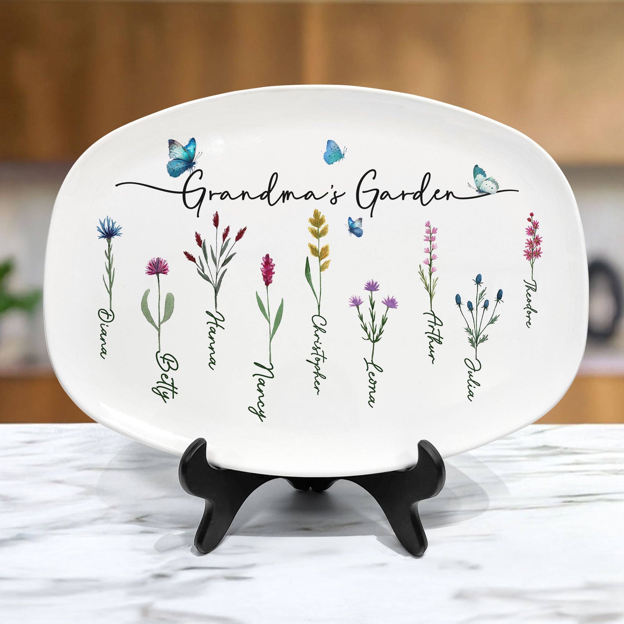 Grandma's Garden - Personalized Platter