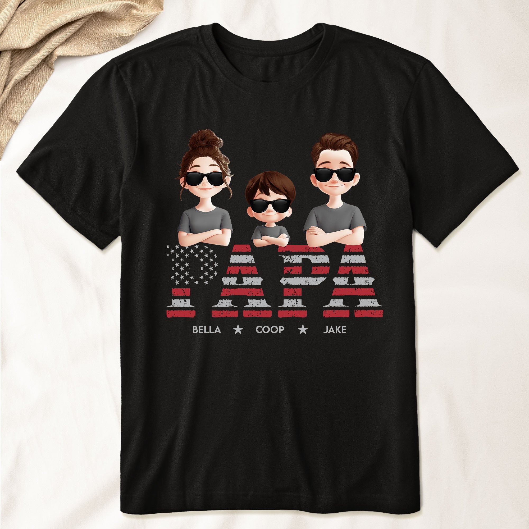 Grandpa Title Pattern - Personalized Shirt