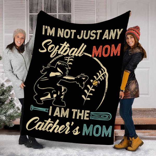 Custom Blanket Softball Blanket - Fleece Blanket-A Loves Gift