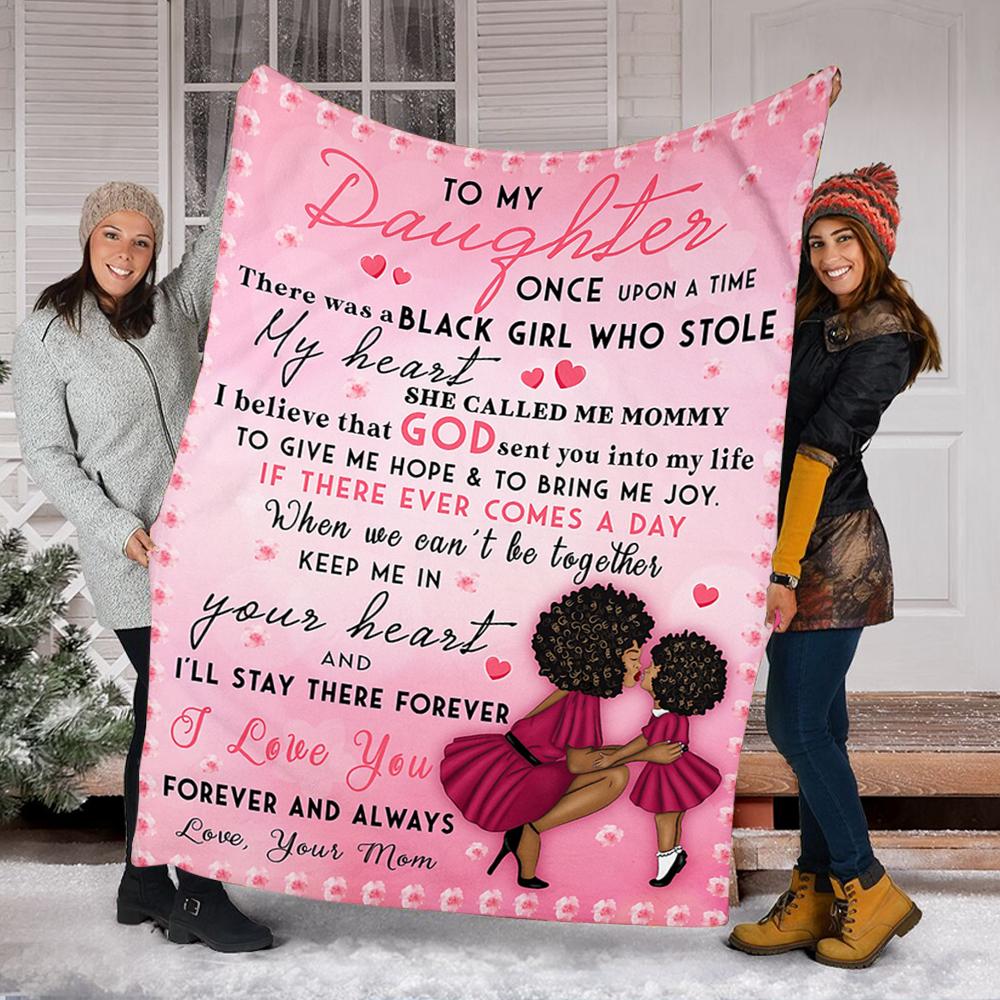 Custom Blanket To My Daughter Blanket - Gift For Daughter - Fleece Blanket-A Loves Gift